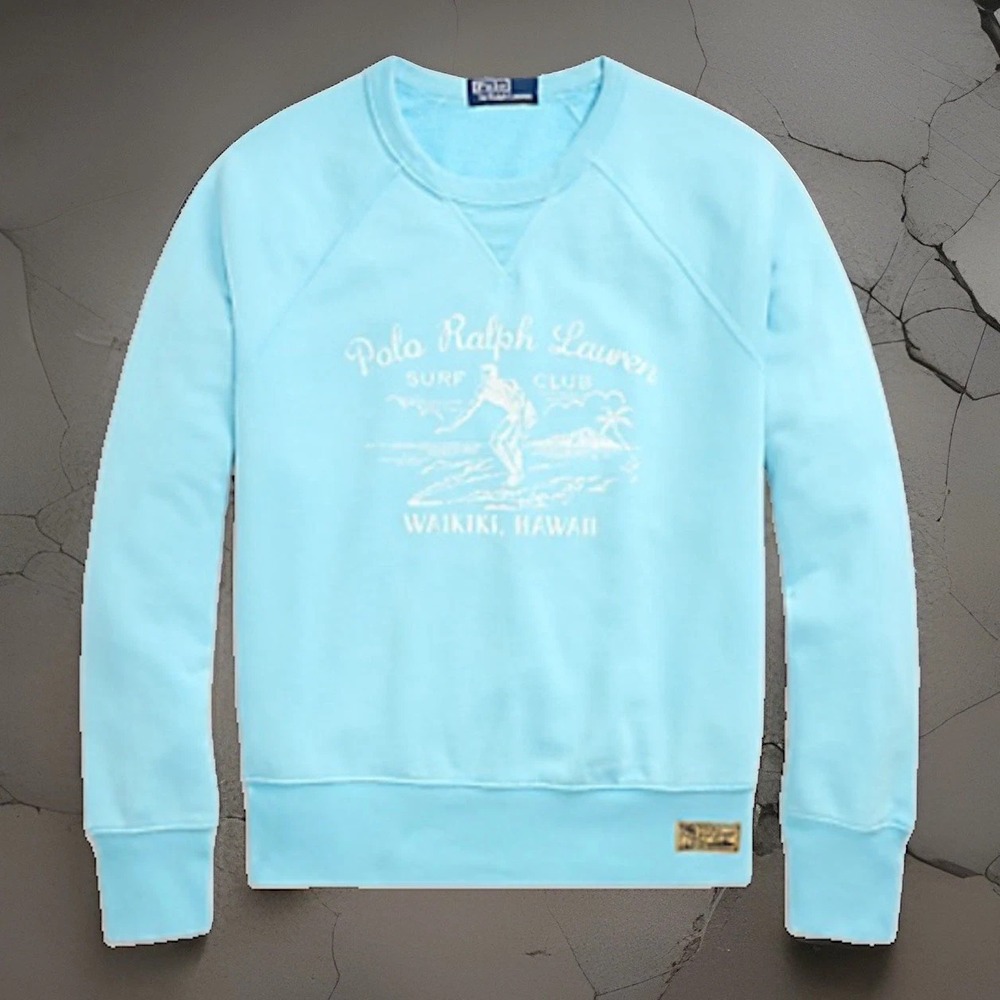 Polo Ralph Lauren R.L Surf Club Waikiki Fleece Graphic Sweatshirt NWT Men's M